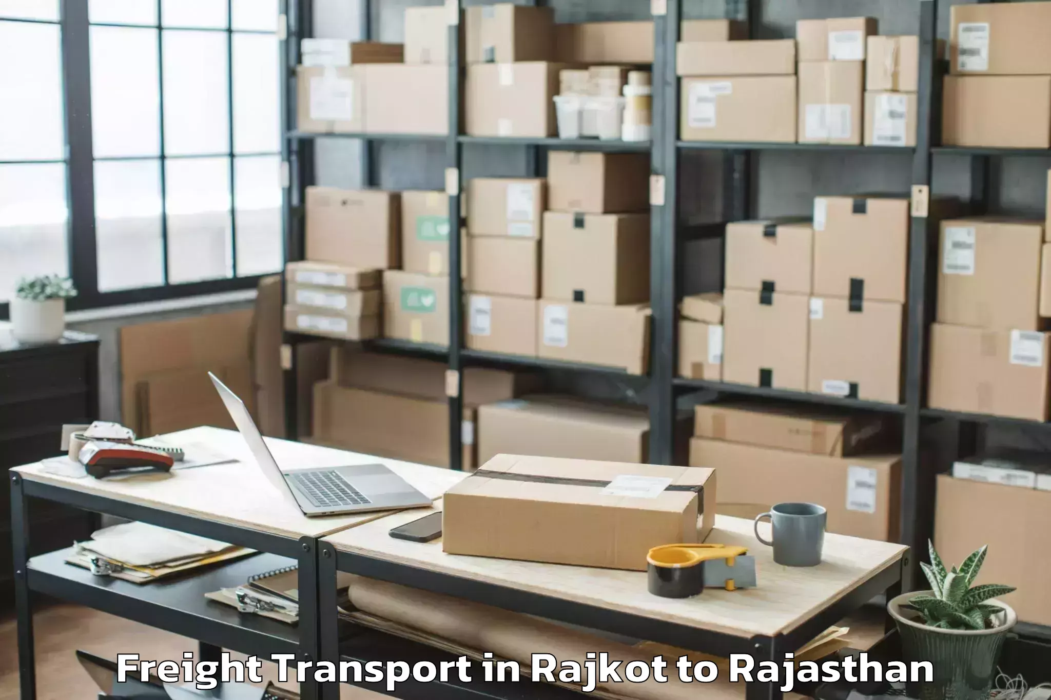 Affordable Rajkot to Rohat Freight Transport